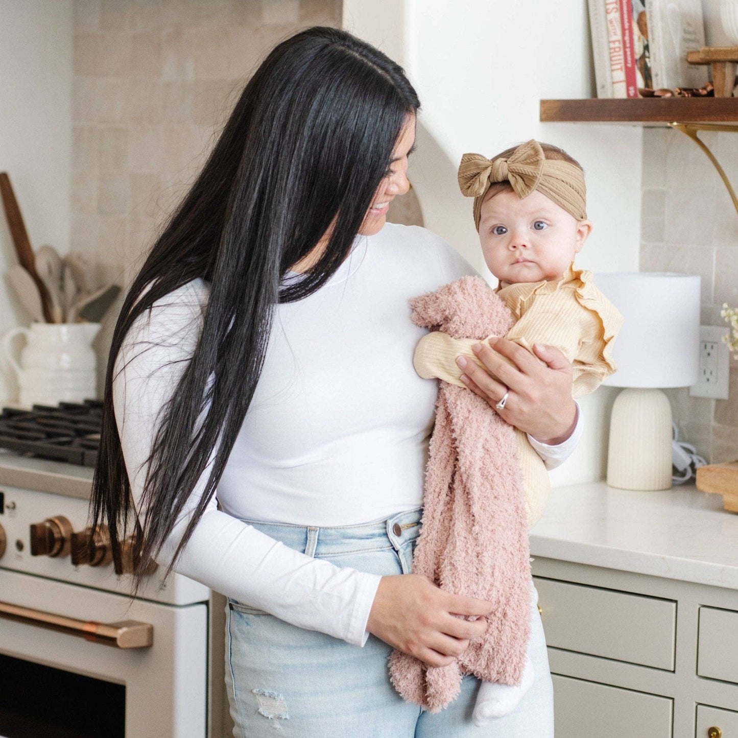 RIBBED BAMBONI® MINI BLANKETS: Moonbeam