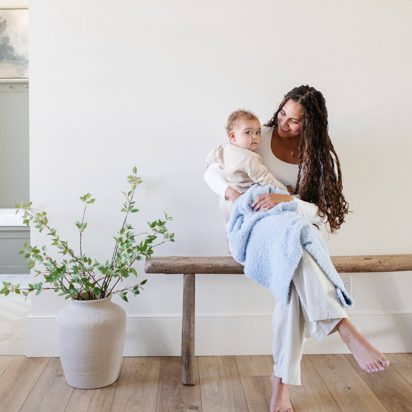 BAMBONI® RECEIVING BLANKETS: Light Pink