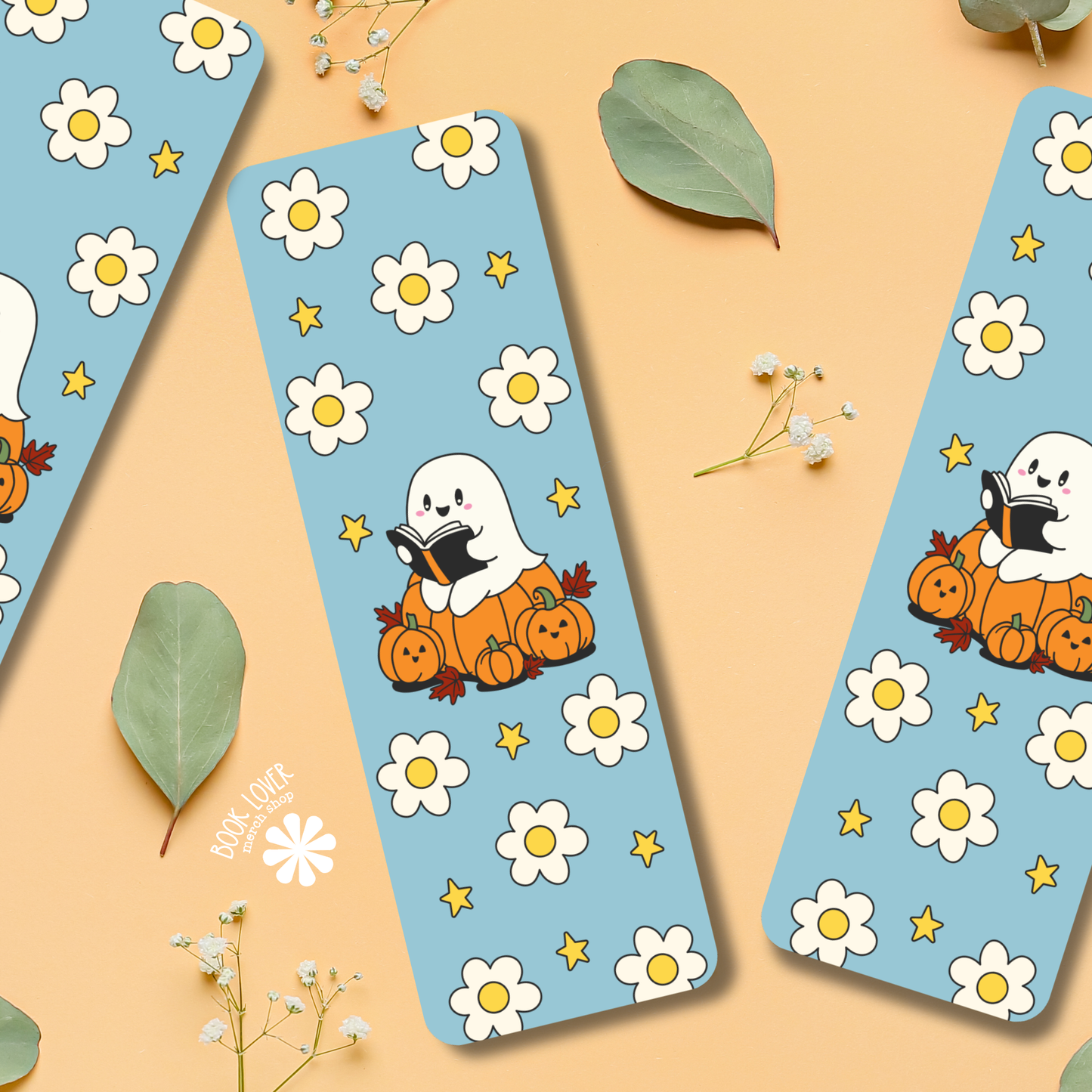 Bookish Ghost Reading Bookmark / Halloween Bookish Bookmark