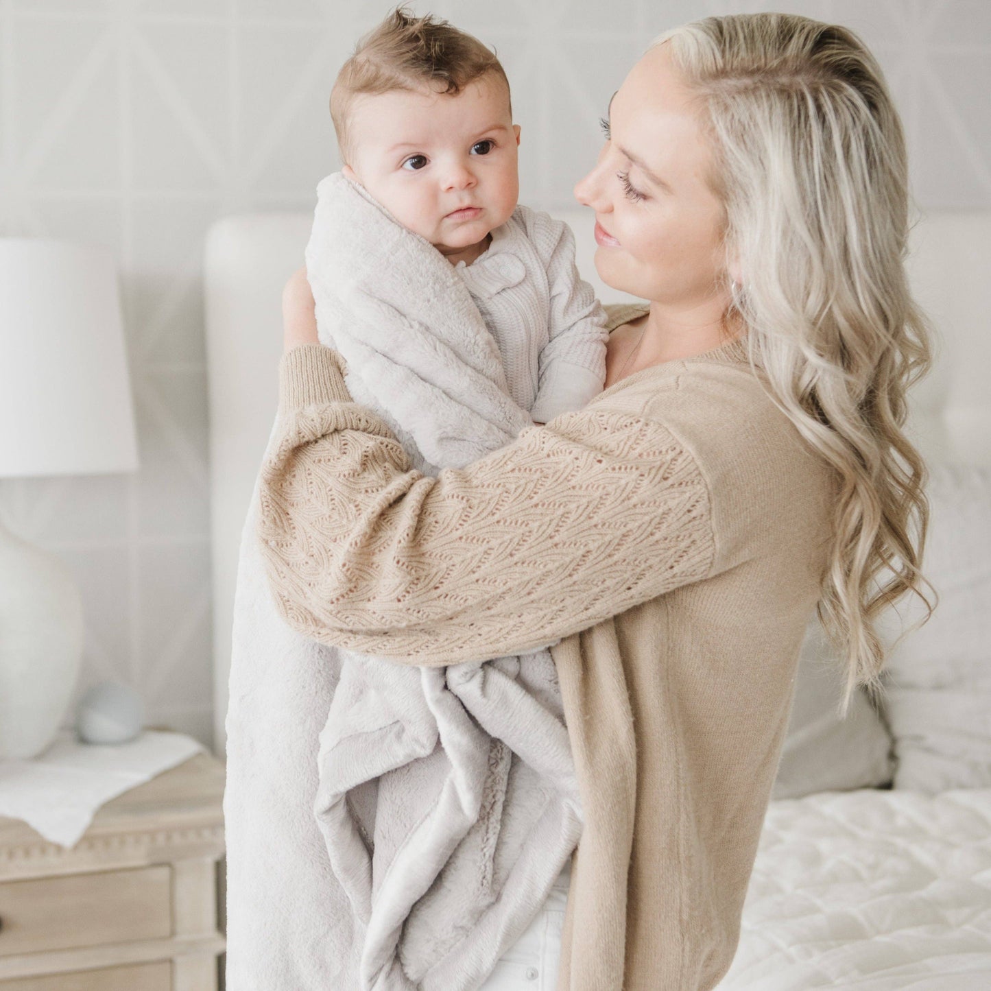 LUSH RECEIVING BLANKETS: Storm Cloud