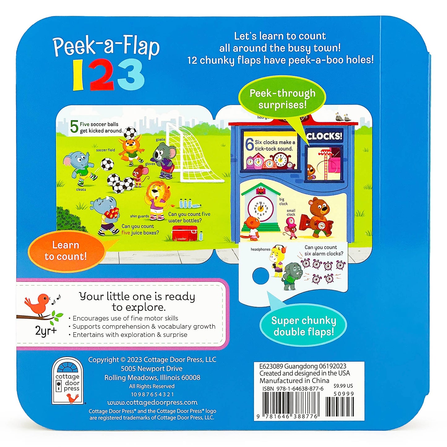 1 2 3 Peek-a-Flap Board Book