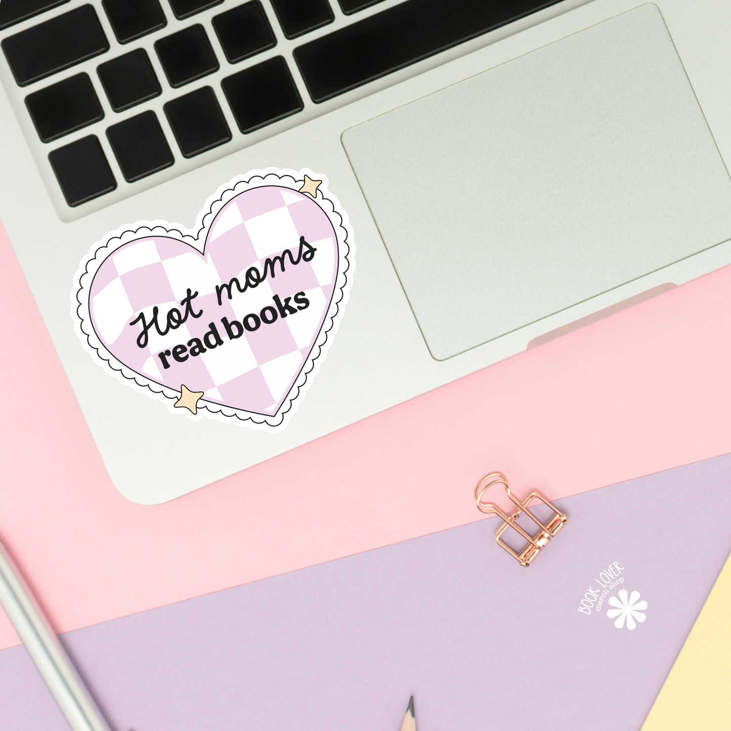 Hot Moms Read Books Stickers