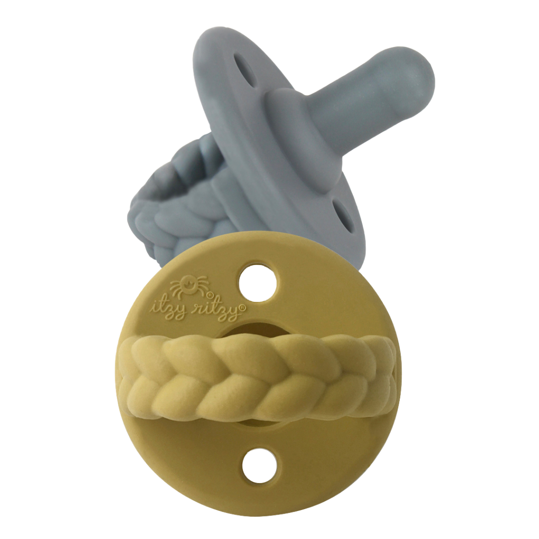Sweetie Soother™ Pacifier Sets (2-pack): Agave + Succulent Cables