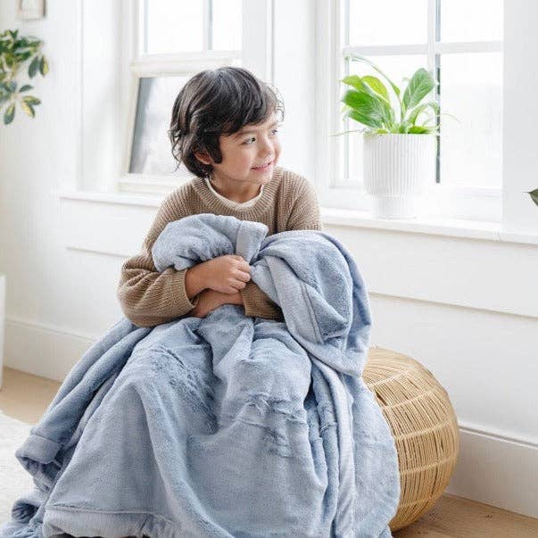 LUSH RECEIVING BLANKETS: Storm Cloud