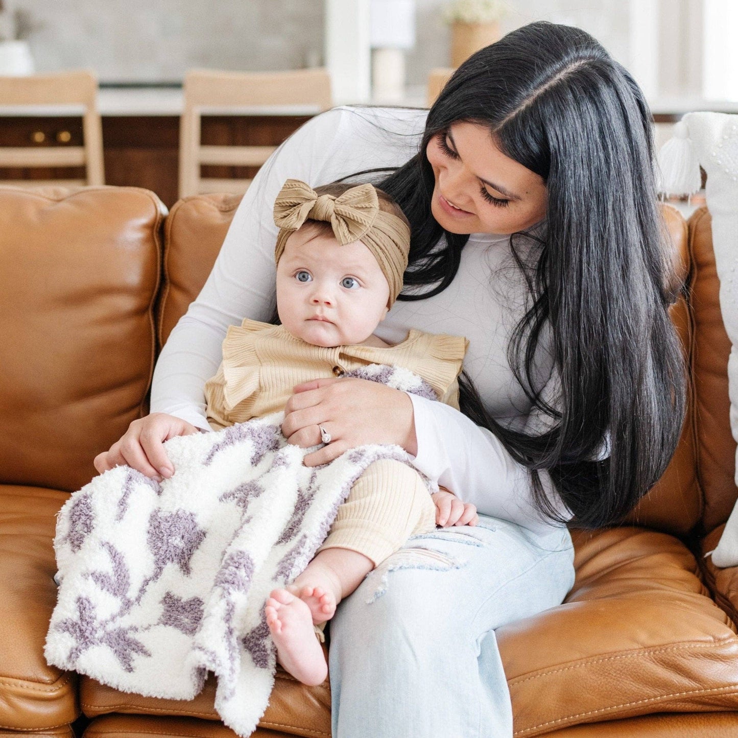 DOUBLE-LAYER BAMBONI® MINI BLANKETS: Petal Double Layer