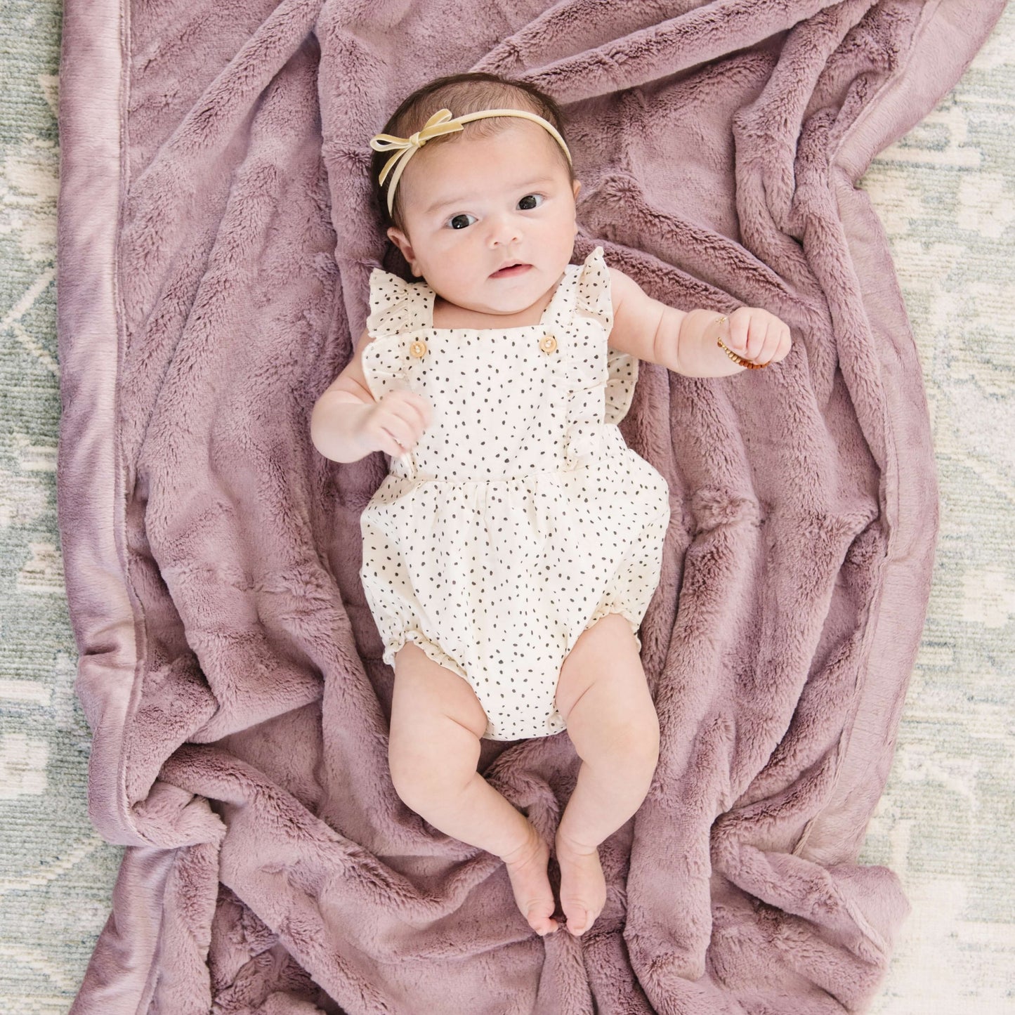 LUSH RECEIVING BLANKETS: Storm Cloud