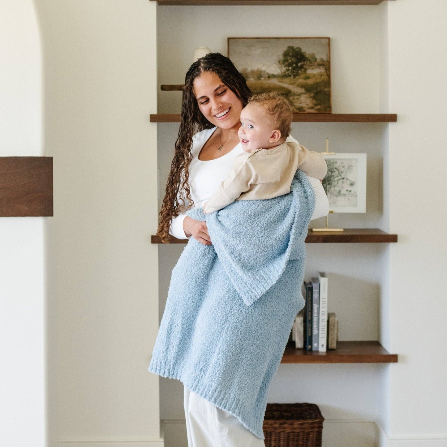 BAMBONI® RECEIVING BLANKETS: Light Pink