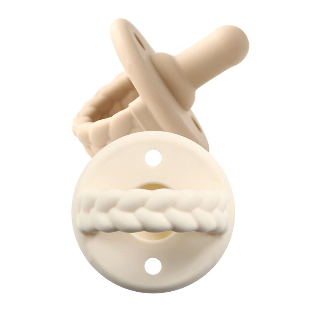 Sweetie Soother™ Pacifier Sets (2-pack): Agave + Succulent Cables