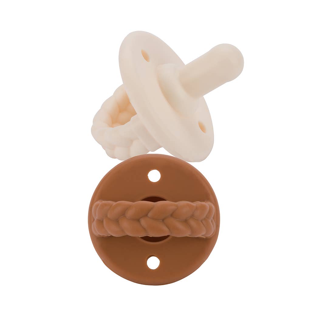 Sweetie Soother™ Pacifier Sets (2-pack): Agave + Succulent Cables