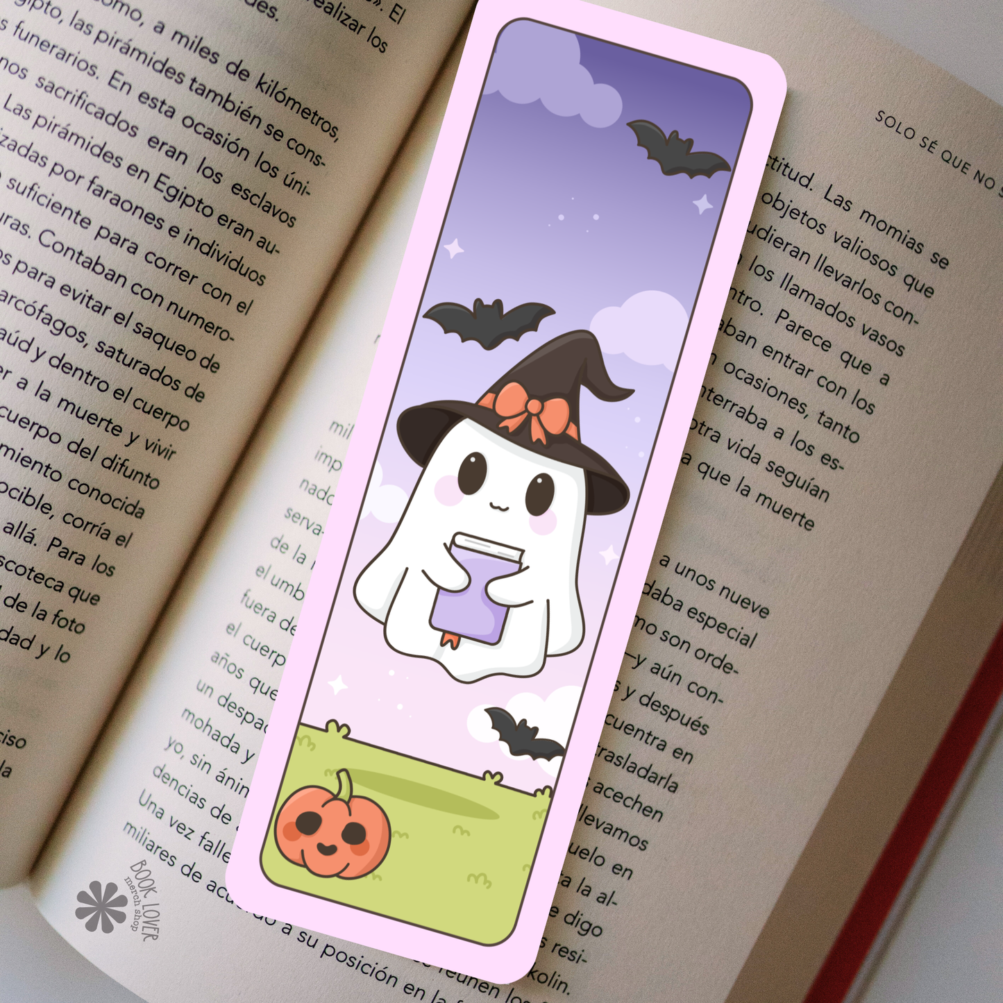 Cute Ghost Bookmark / Halloween Bookish Bookmark