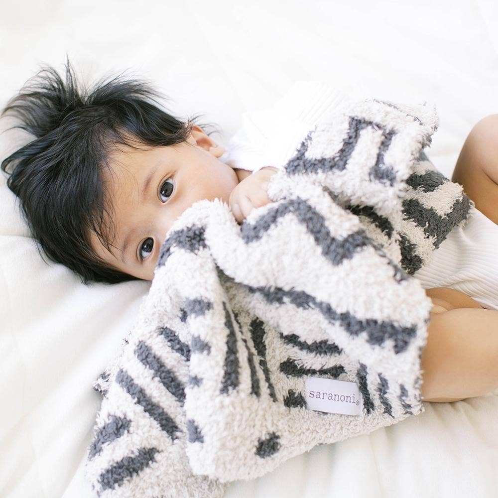 DOUBLE-LAYER BAMBONI® MINI BLANKETS: Tan Leopard Double Layer