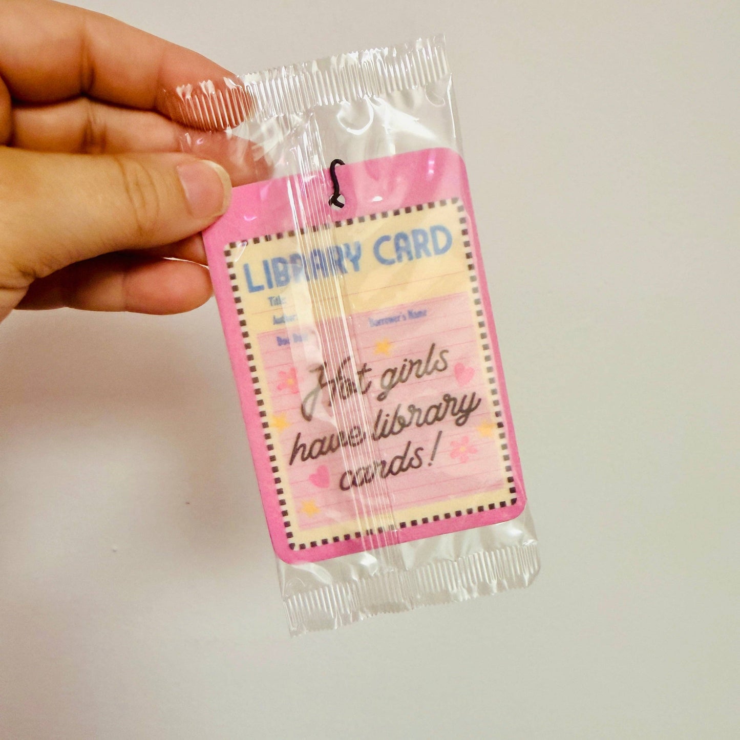 Car Air Freshener, Hot Girls Have Library Cards: Vanilla
