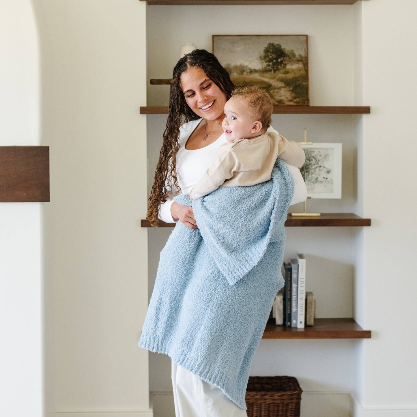 BAMBONI® RECEIVING BLANKETS: Light Pink