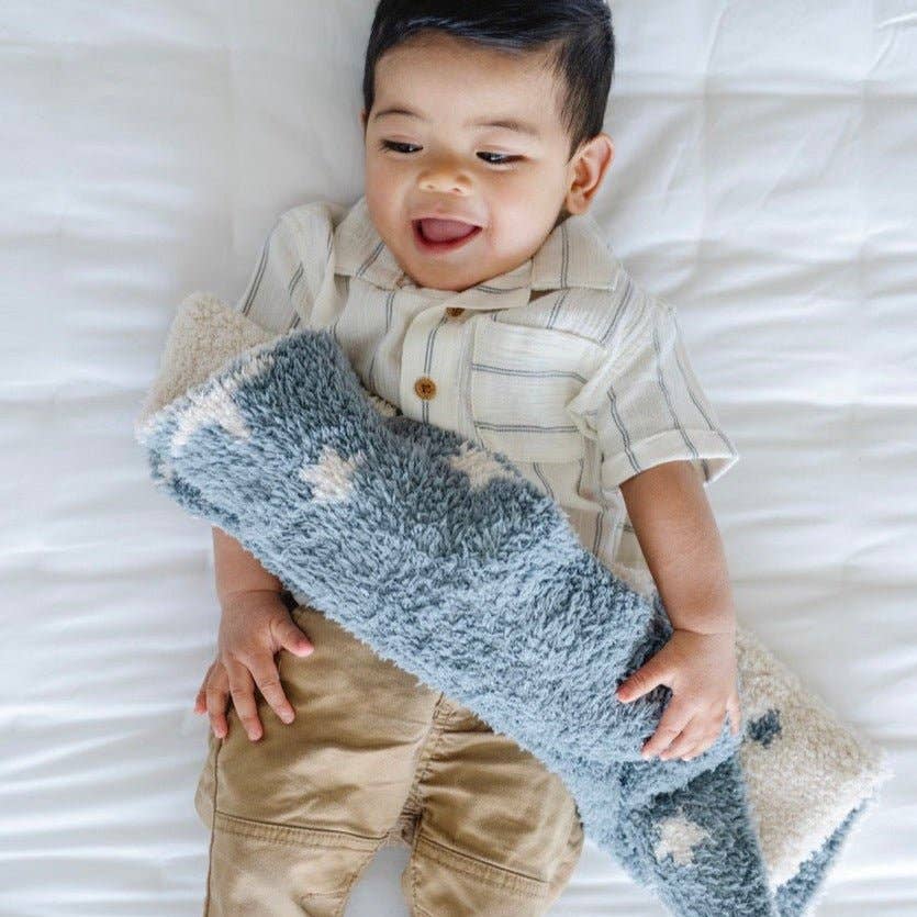 DOUBLE-LAYER BAMBONI® MINI BLANKETS: Tan Leopard Double Layer