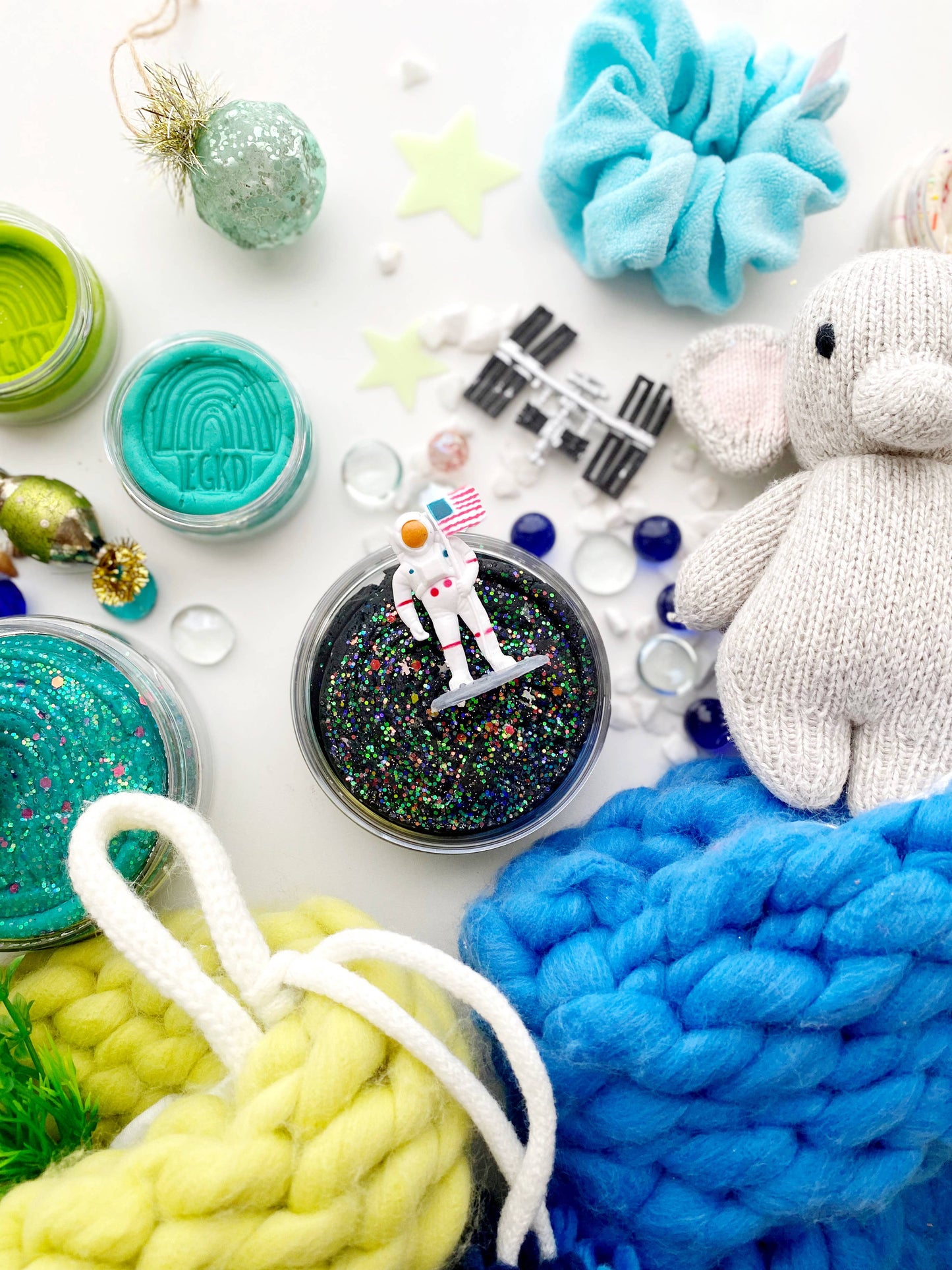 Space (Rocky Road) Sensory Play Dough Kit: Scented