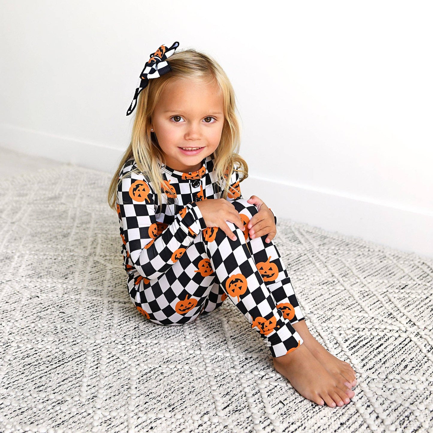Merlin Pumpkin TWO PIECE Bamboo Halloween Kids Lounge Set: 4/5