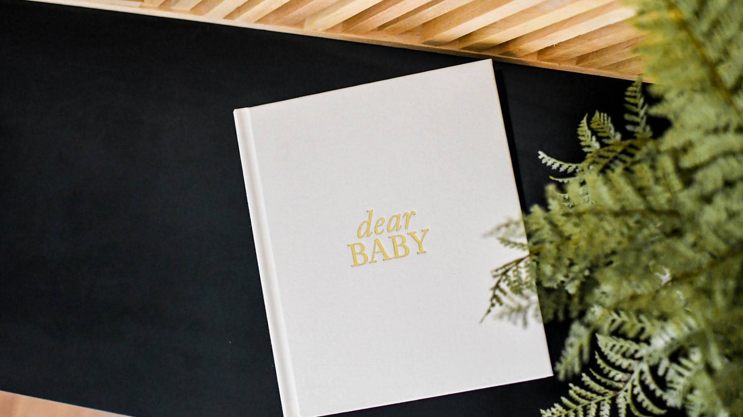 Dear Baby: A Pregnancy Prayer Journal & Memory Book for Moms: Ivory
