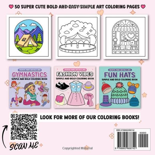 Snuggly Simple Art Simple and Bold Coloring Book