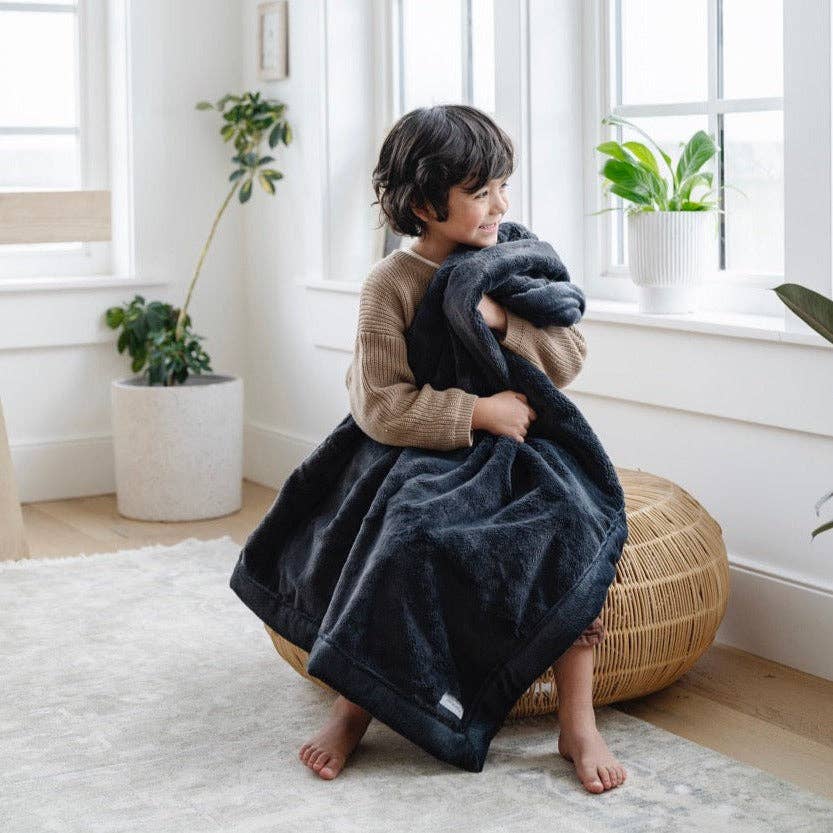 LUSH RECEIVING BLANKETS: Storm Cloud