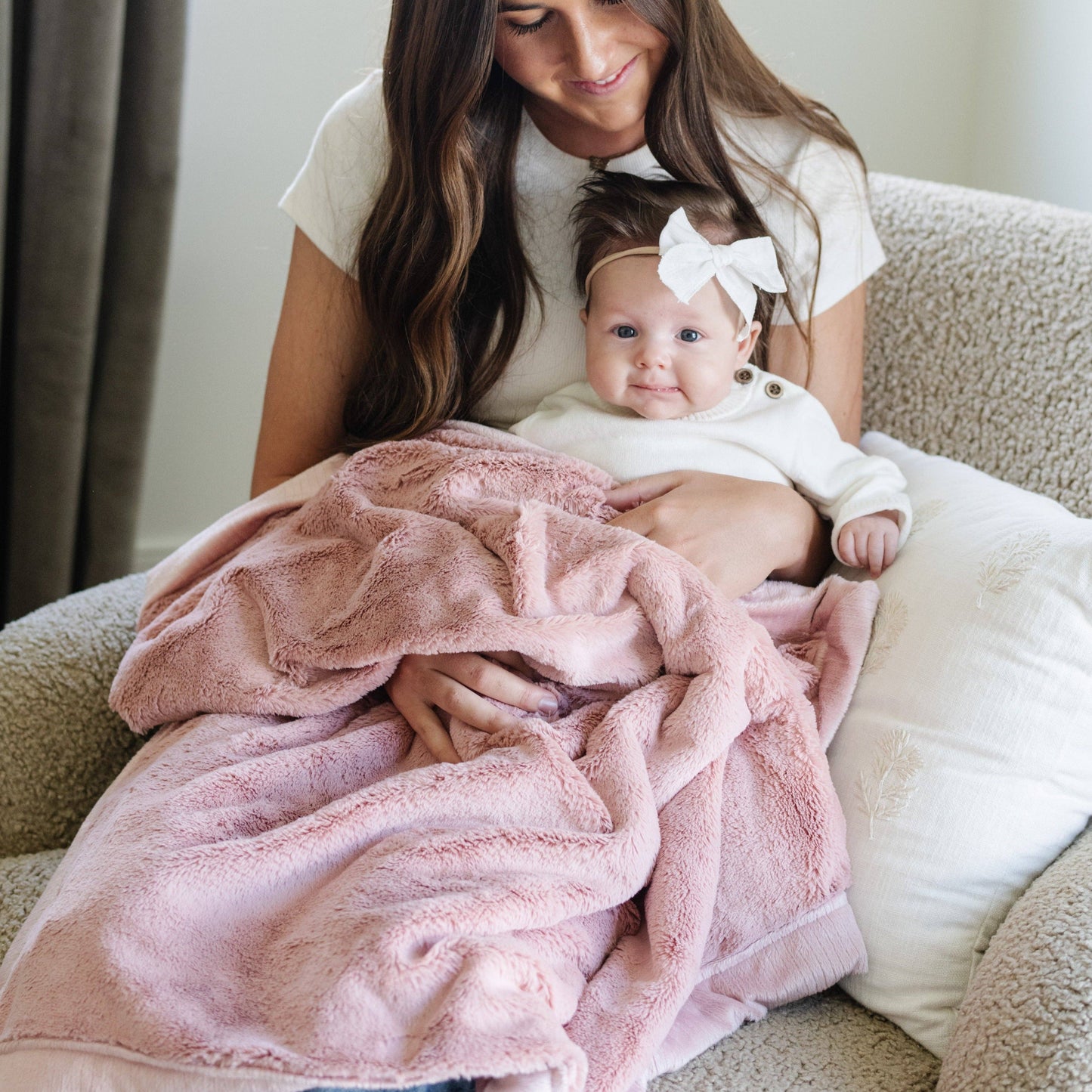 LUSH RECEIVING BLANKETS: Storm Cloud