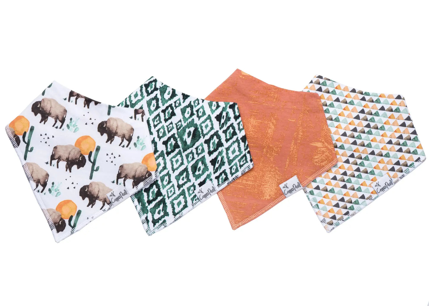 Bison Baby Bandana Set