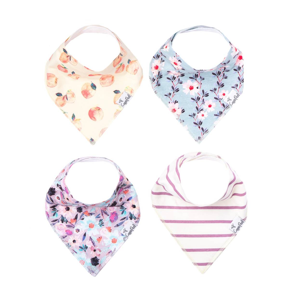 Morgan Baby Bandana Bib Set (4-pack)