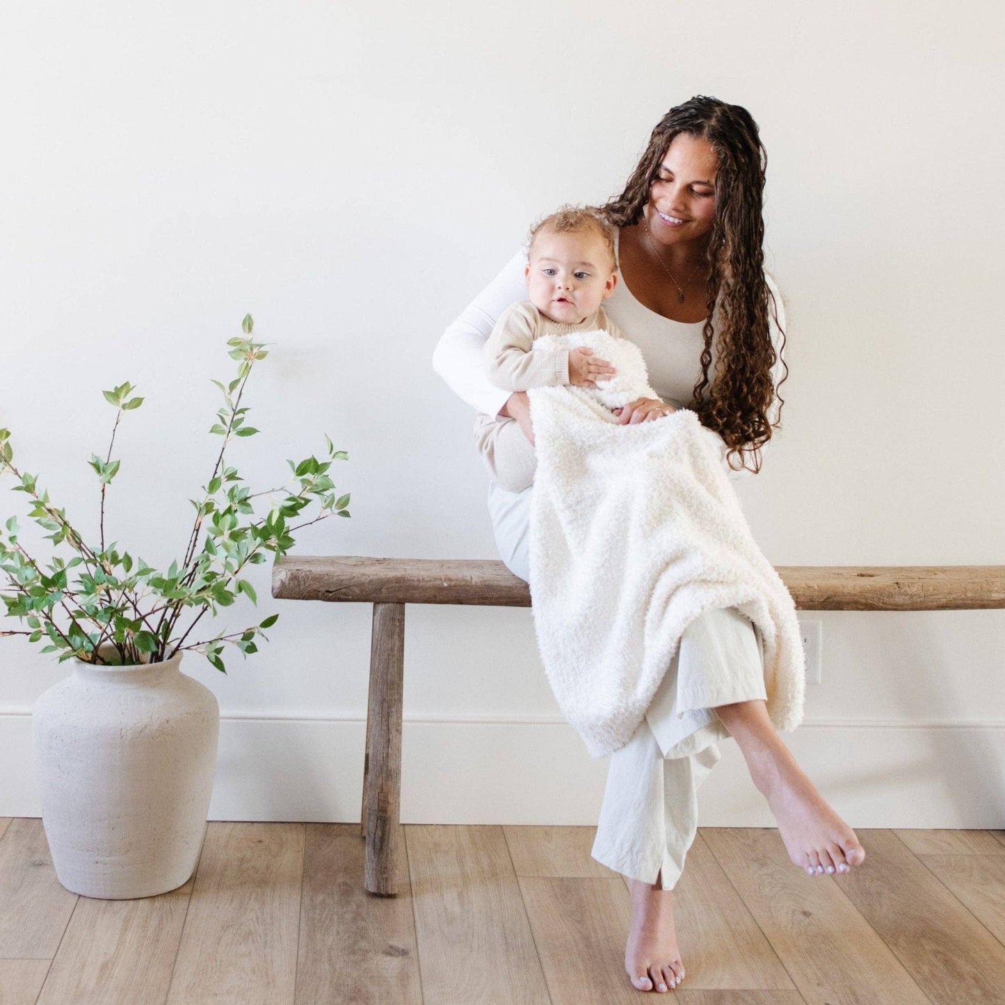 BAMBONI® RECEIVING BLANKETS: Light Pink