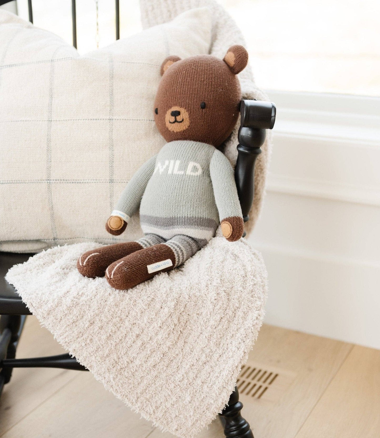 RIBBED BAMBONI® MINI BLANKETS: Moonbeam