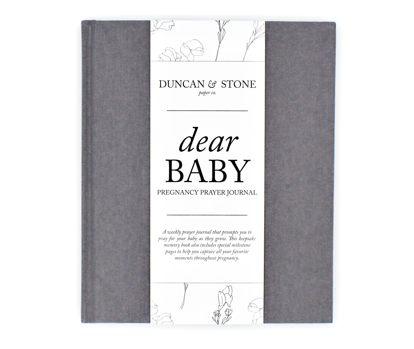 Dear Baby: A Pregnancy Prayer Journal & Memory Book for Moms: Ivory