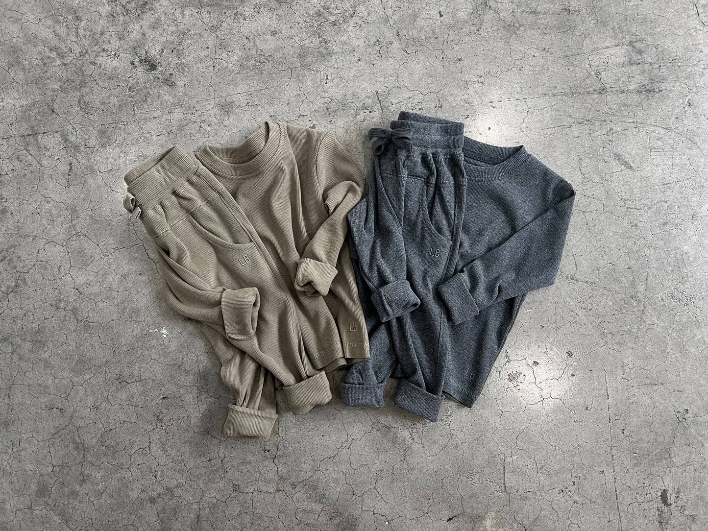 Long Sleeve Ribbed Tee - Green