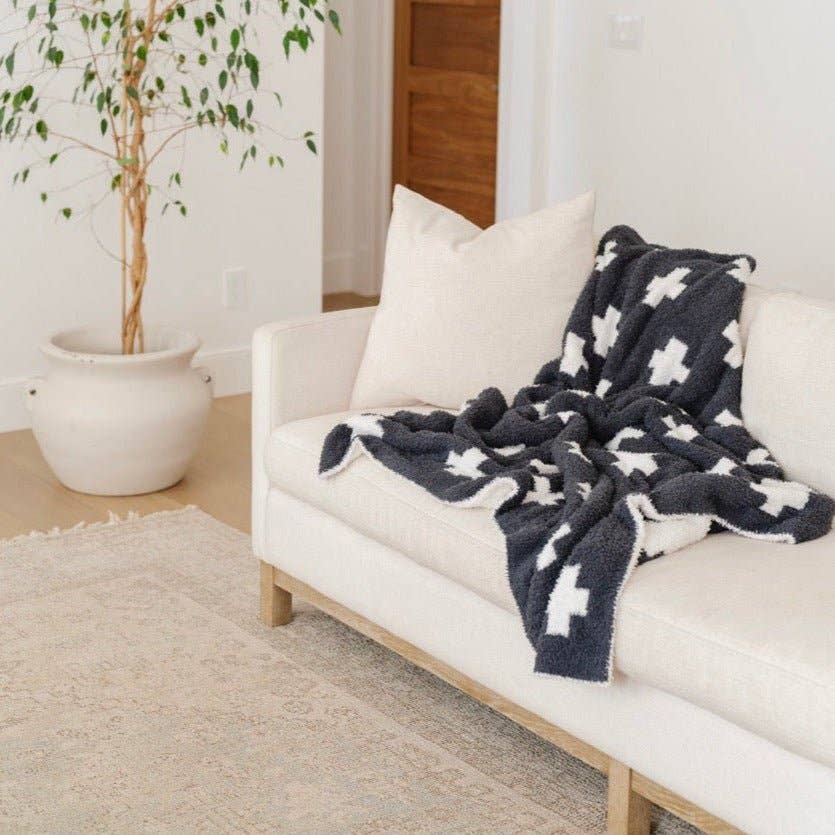 DOUBLE-LAYER BAMBONI® MINI BLANKETS: Tan Leopard Double Layer