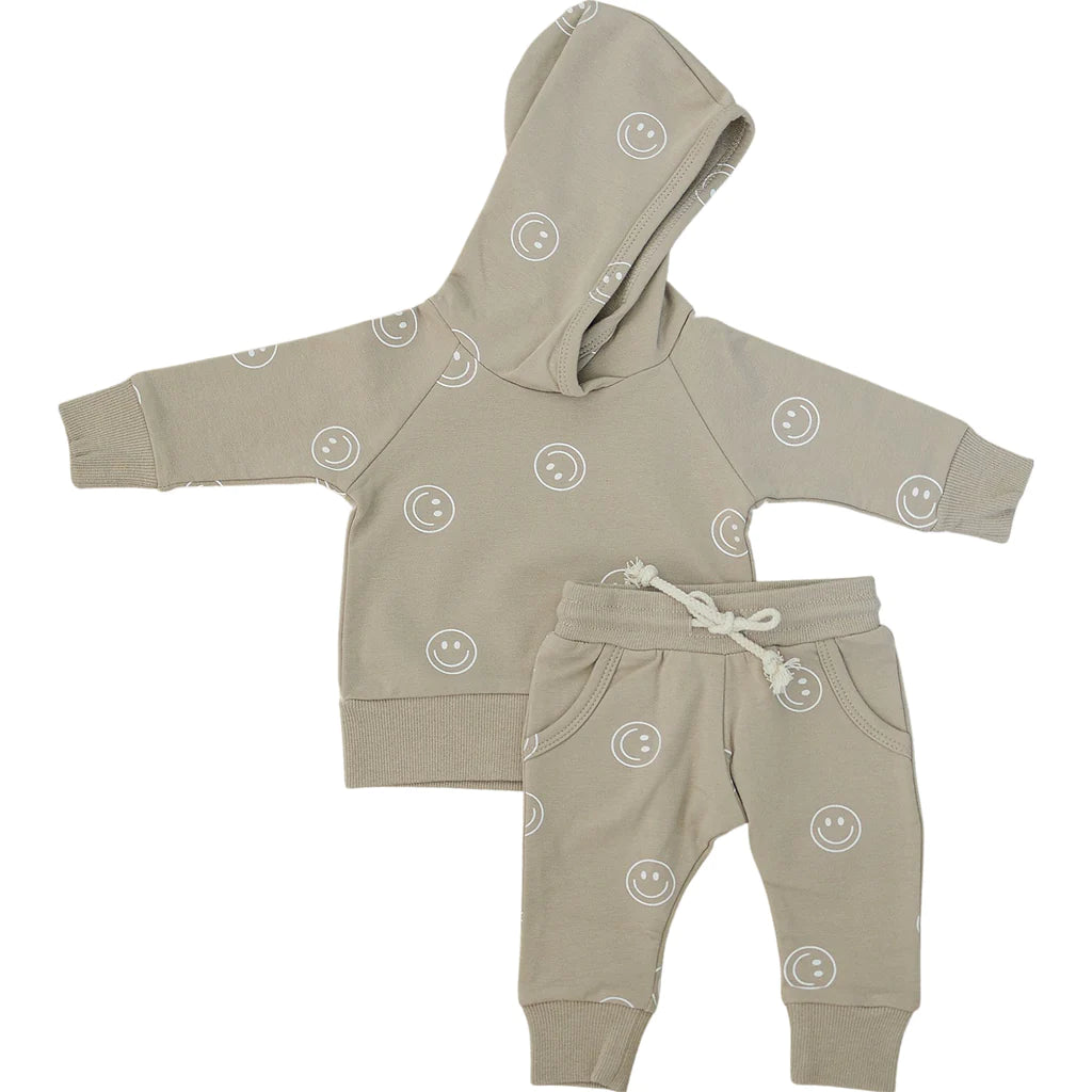 Smile French Terry Hoodie Set