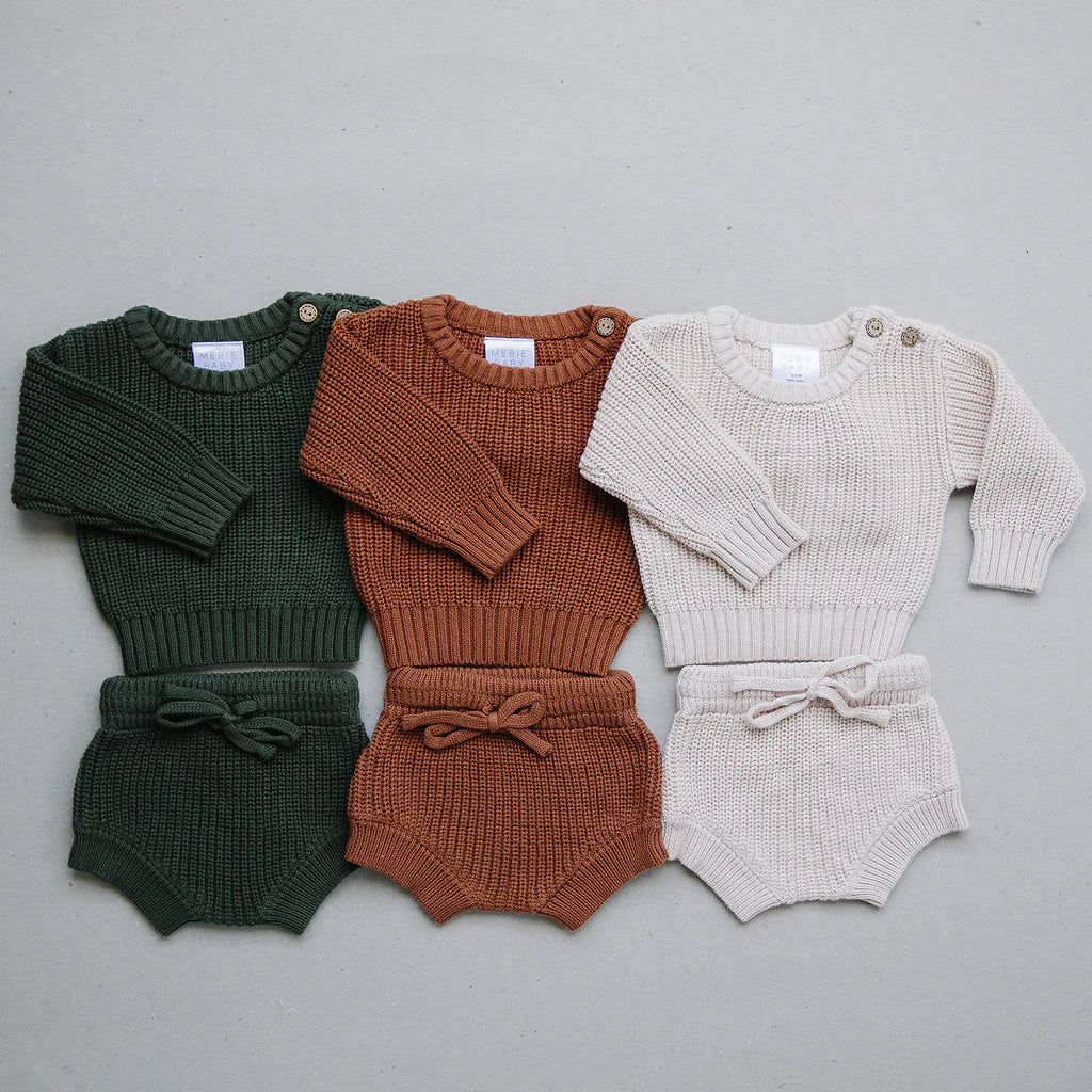 Green Knit Bloomers