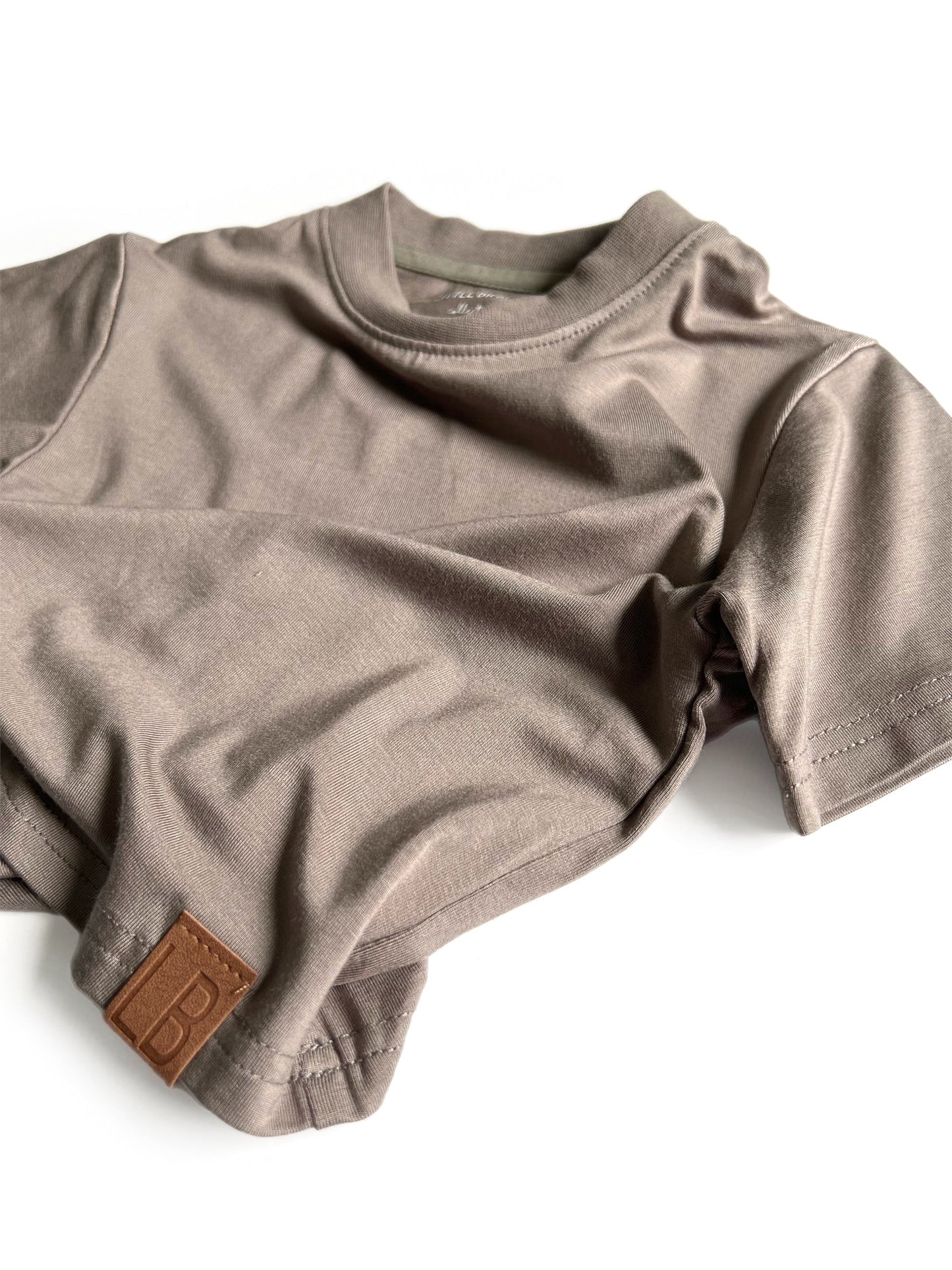 Oversized Bamboo Tee - Mushroom