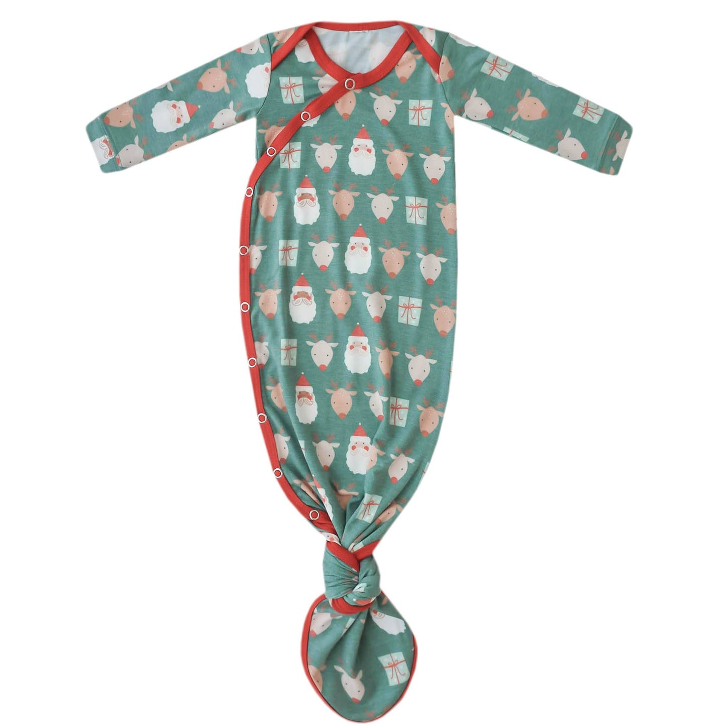 Prancer Newborn Knotted Gown