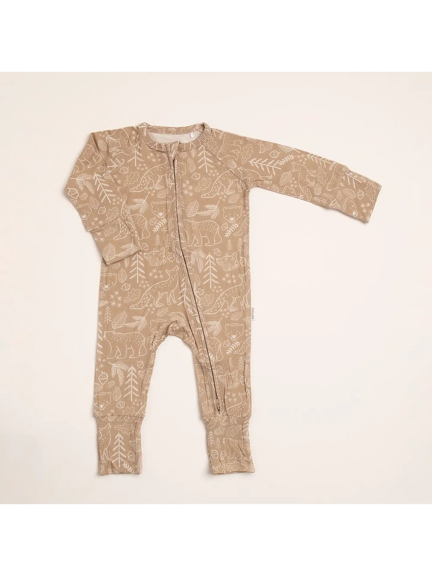 Bamboo Sleeper Taupe Woodland Animal