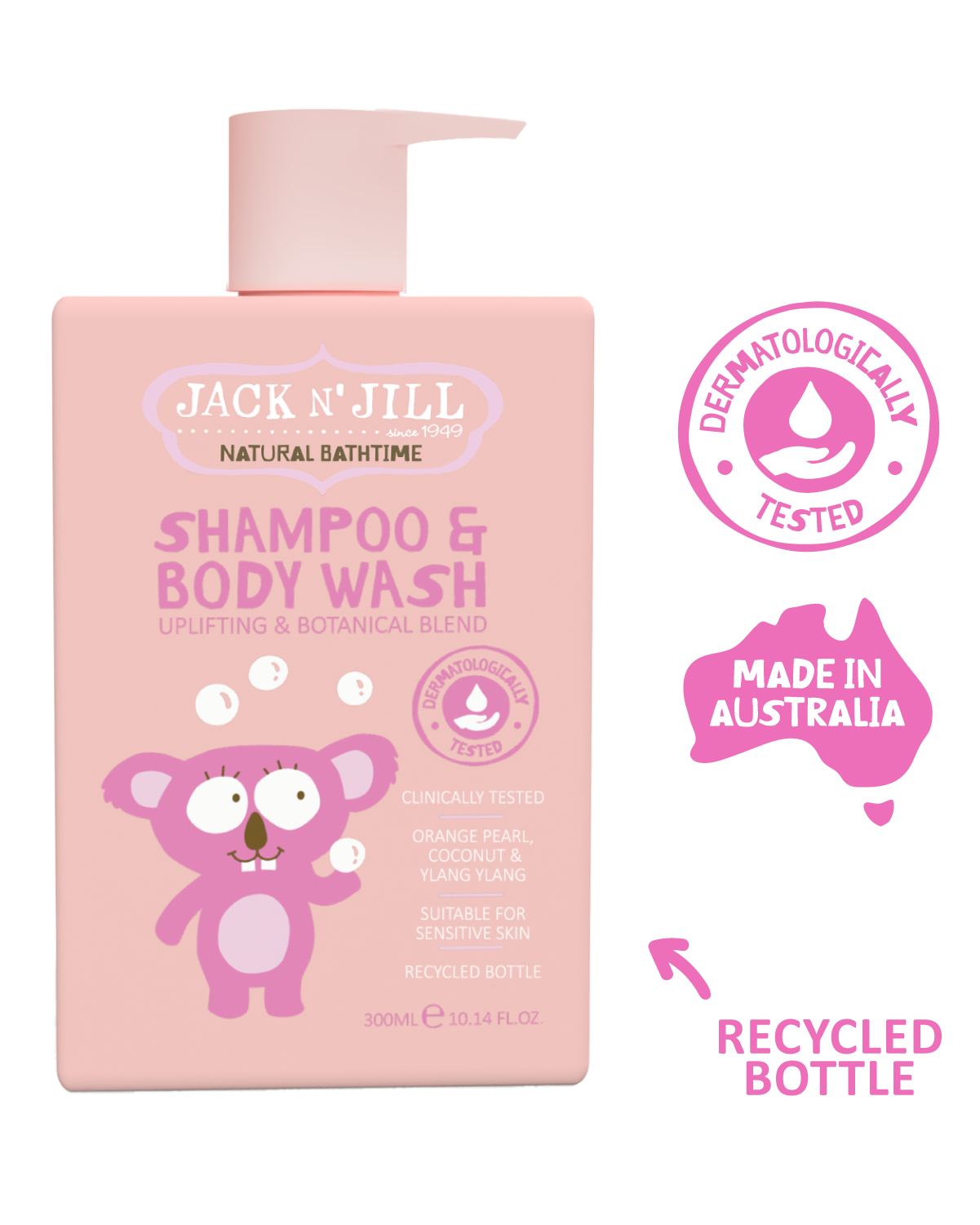 Shampoo & Body Wash - Natural 300mL