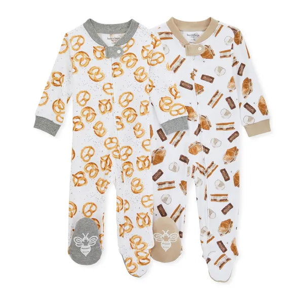 Mini Pretzel Organic Cotton Sleep & Play 2 Pack