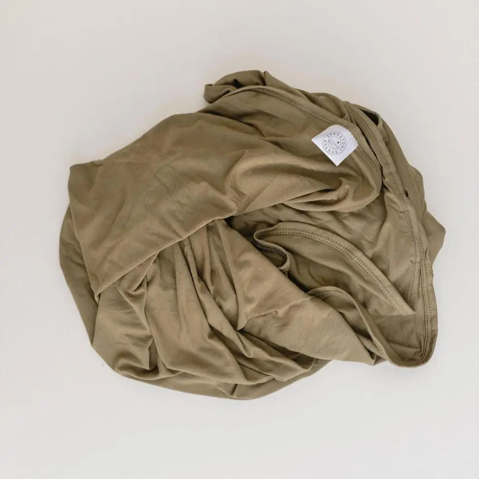 Olive Bamboo Swaddle Blanket