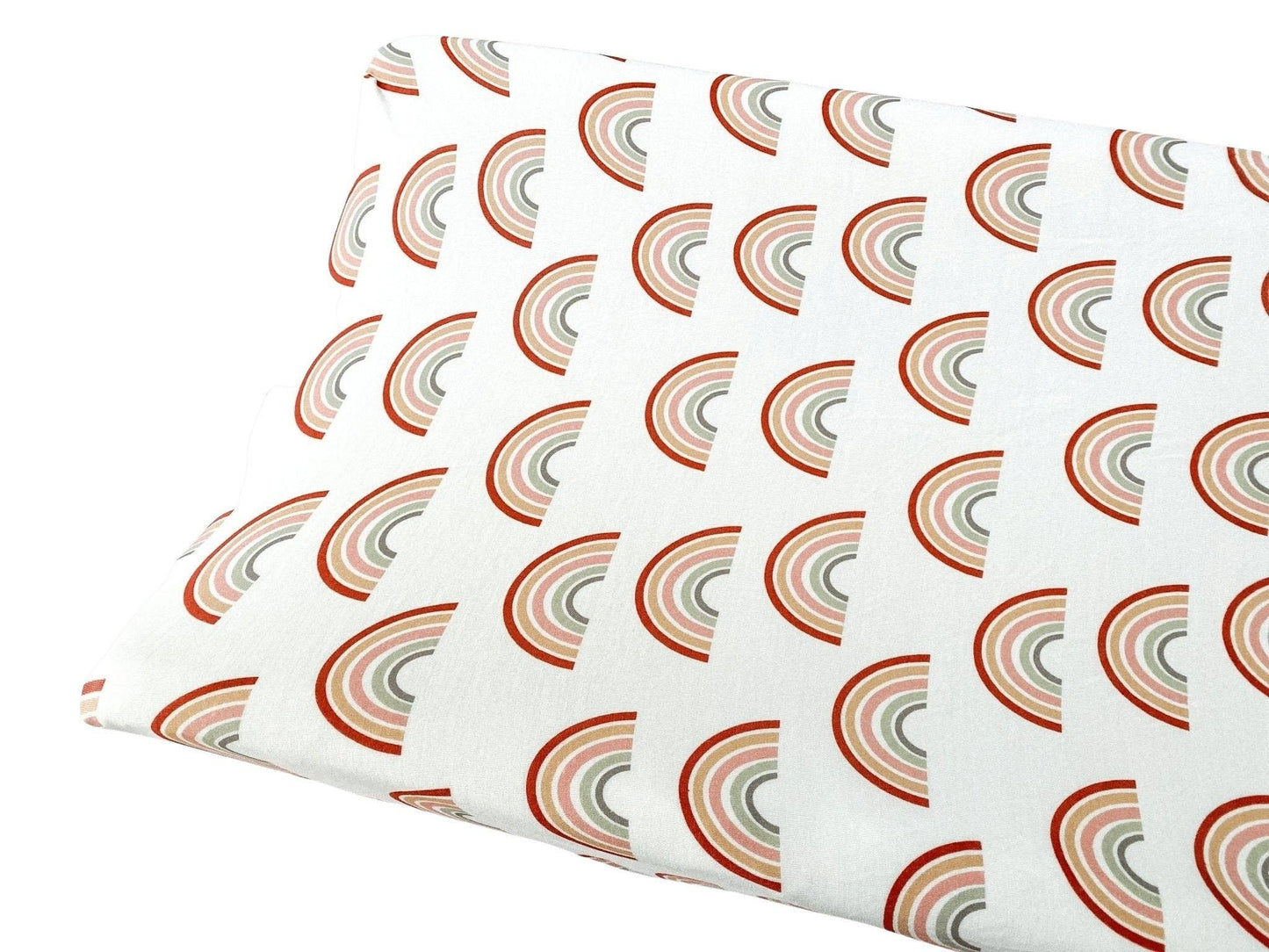 Bamboo Premium Changing Pad Cover - Neutral Rainbow