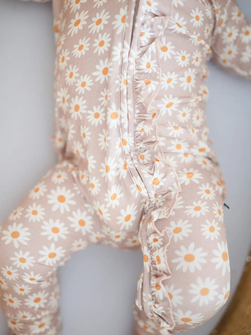 Ruffle Zipper One Piece - Dusty Daisy