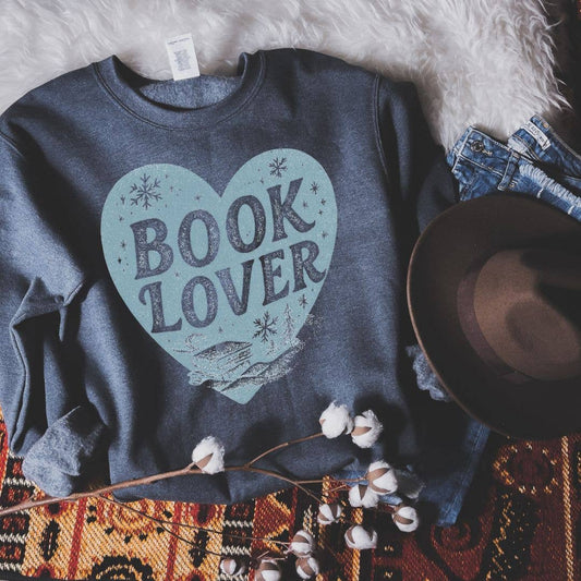 "Book Lover" Cozy Winter Sweatshirt