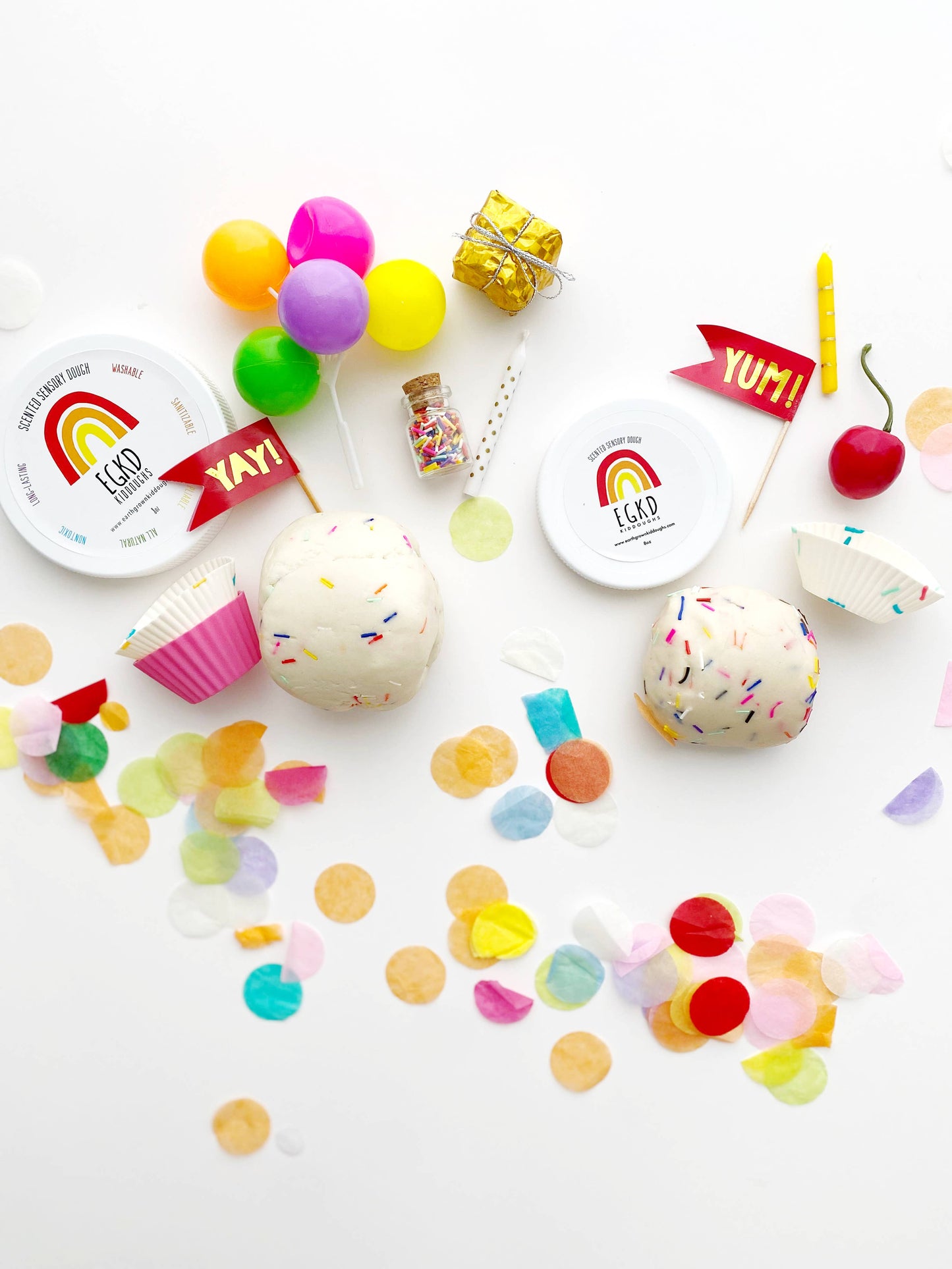 Mini Celebration (Confetti Sprinkle) Play Dough-To-Go Kit: Scented