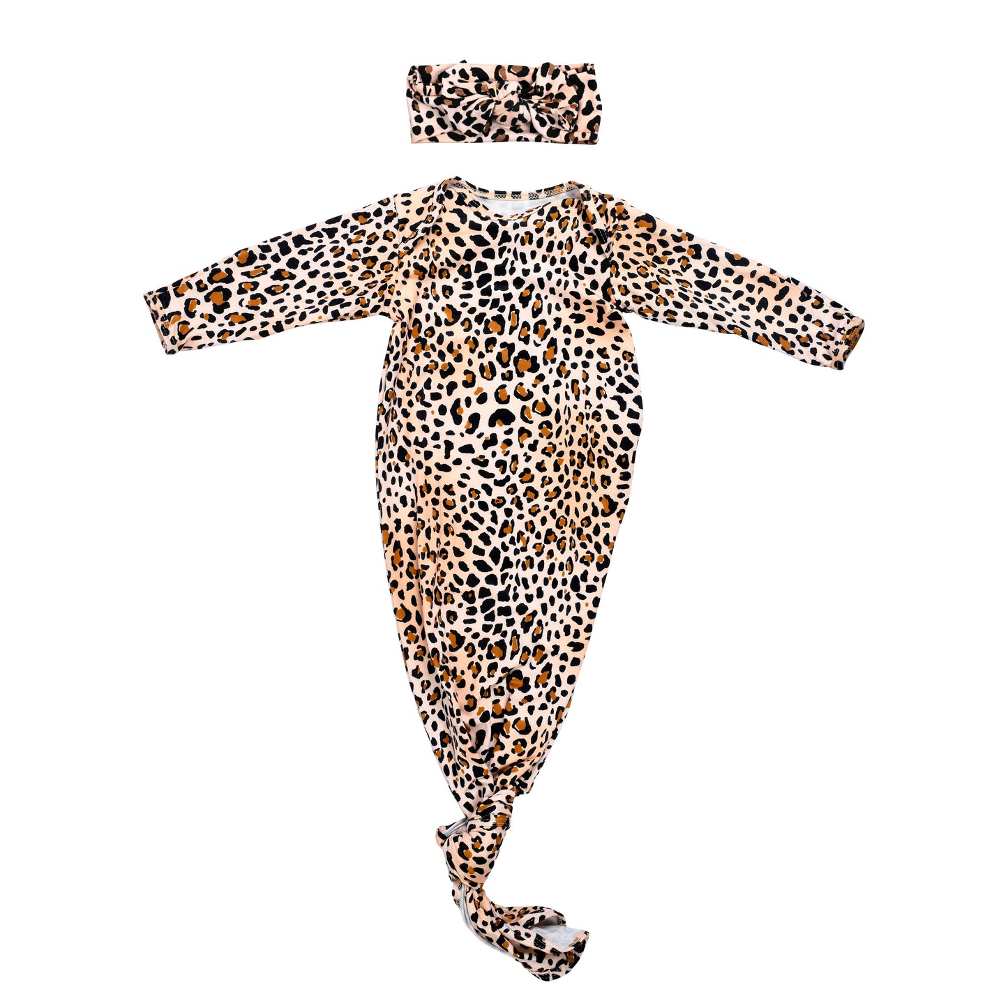 Leopard Knotted Gown: Gown