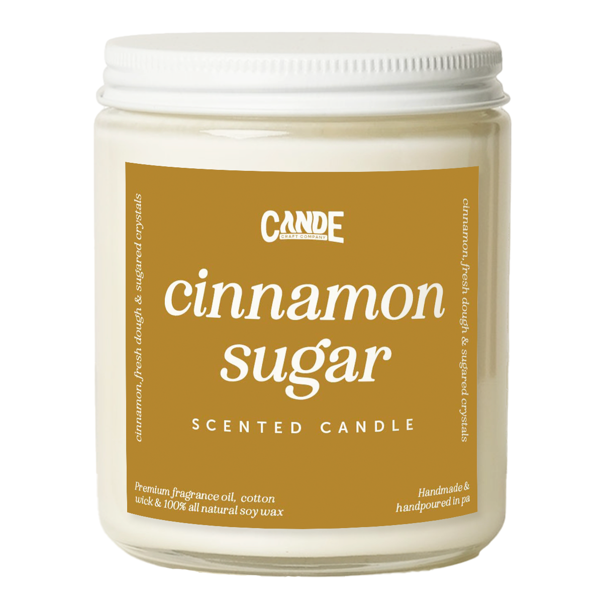 Cinnamon Sugar Scented Candle: Standard
