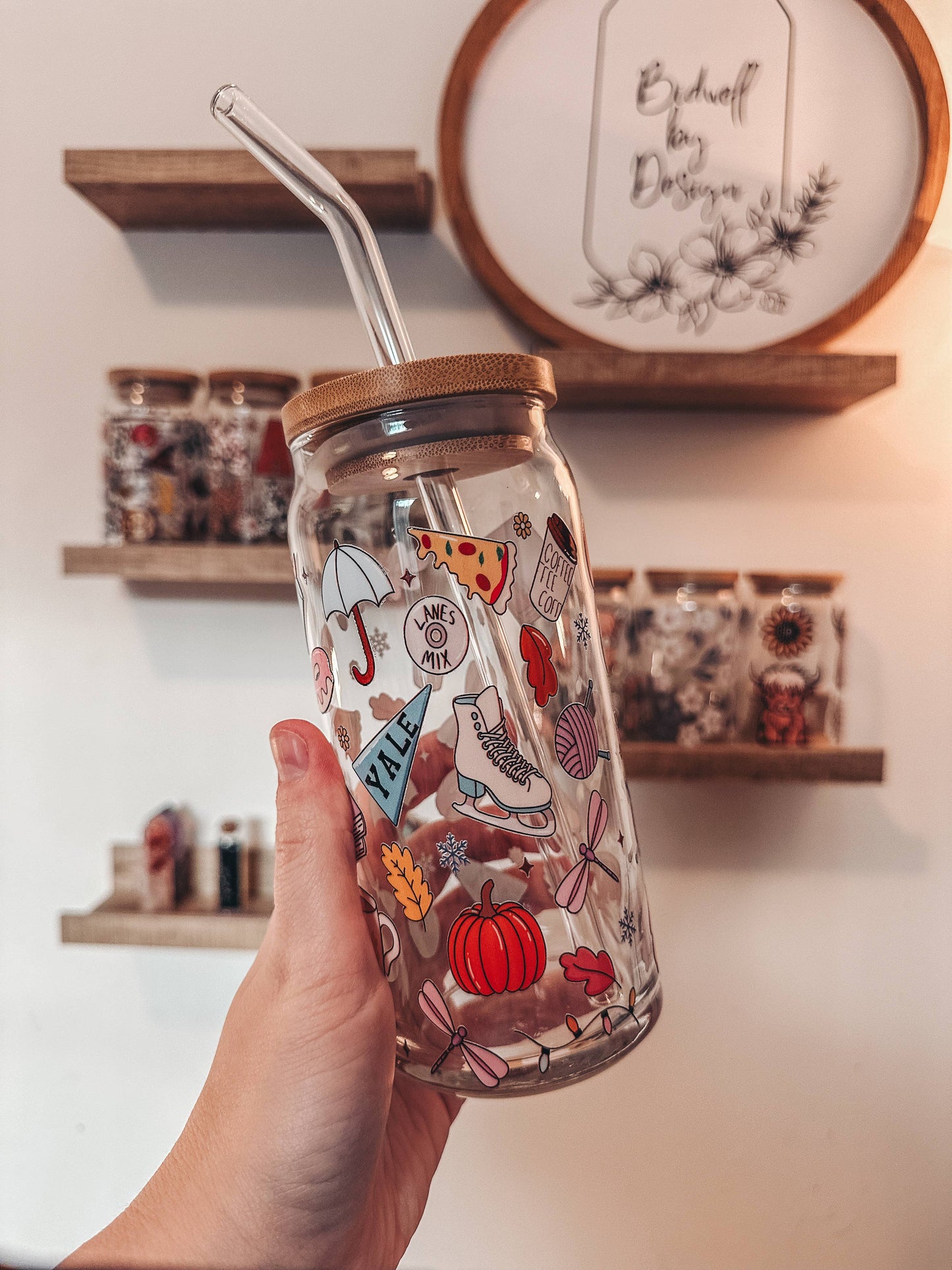 Gilmore Girls Glass Can Cup: 16oz