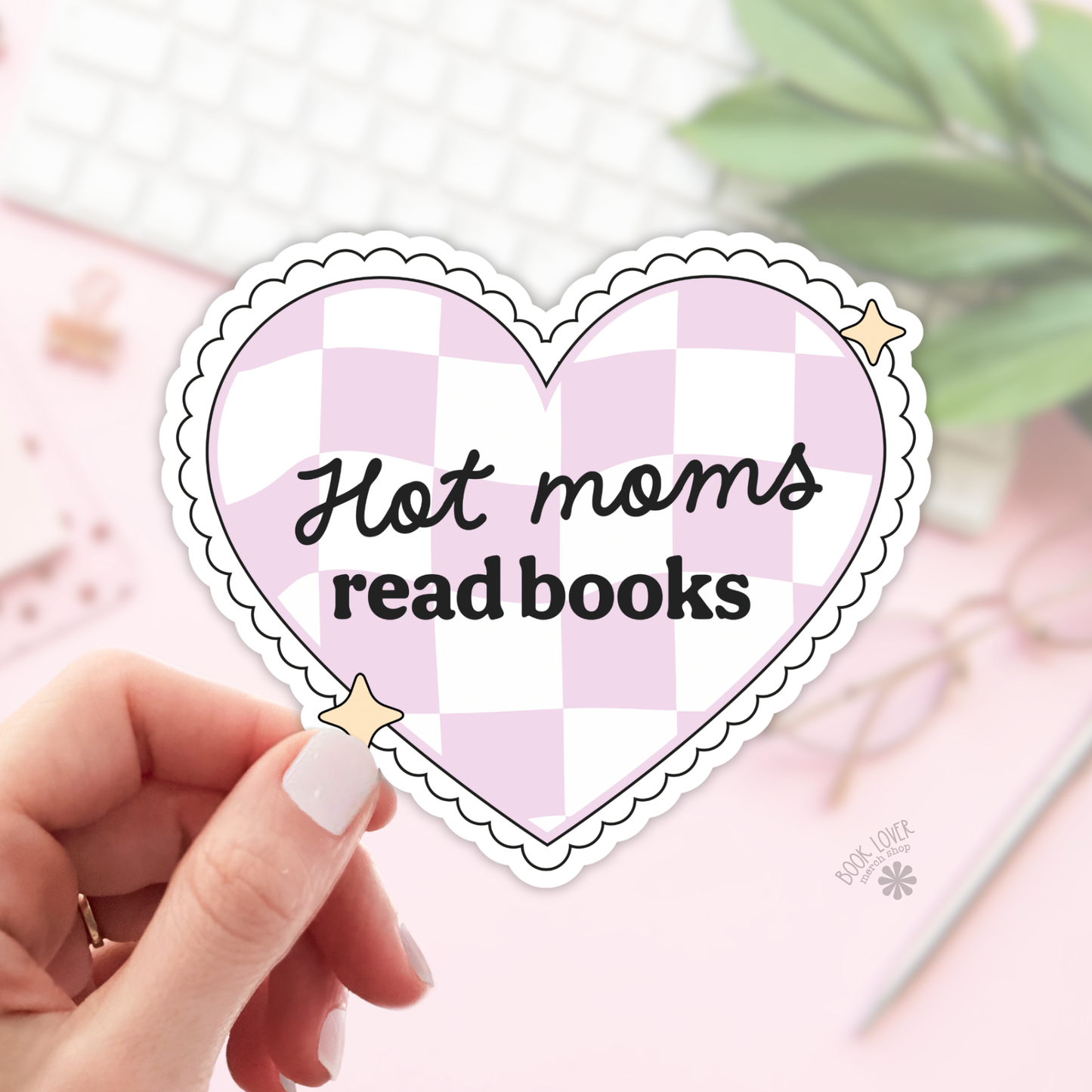 Hot Moms Read Books Stickers / Bookish Stickers / Book Lover: 3''