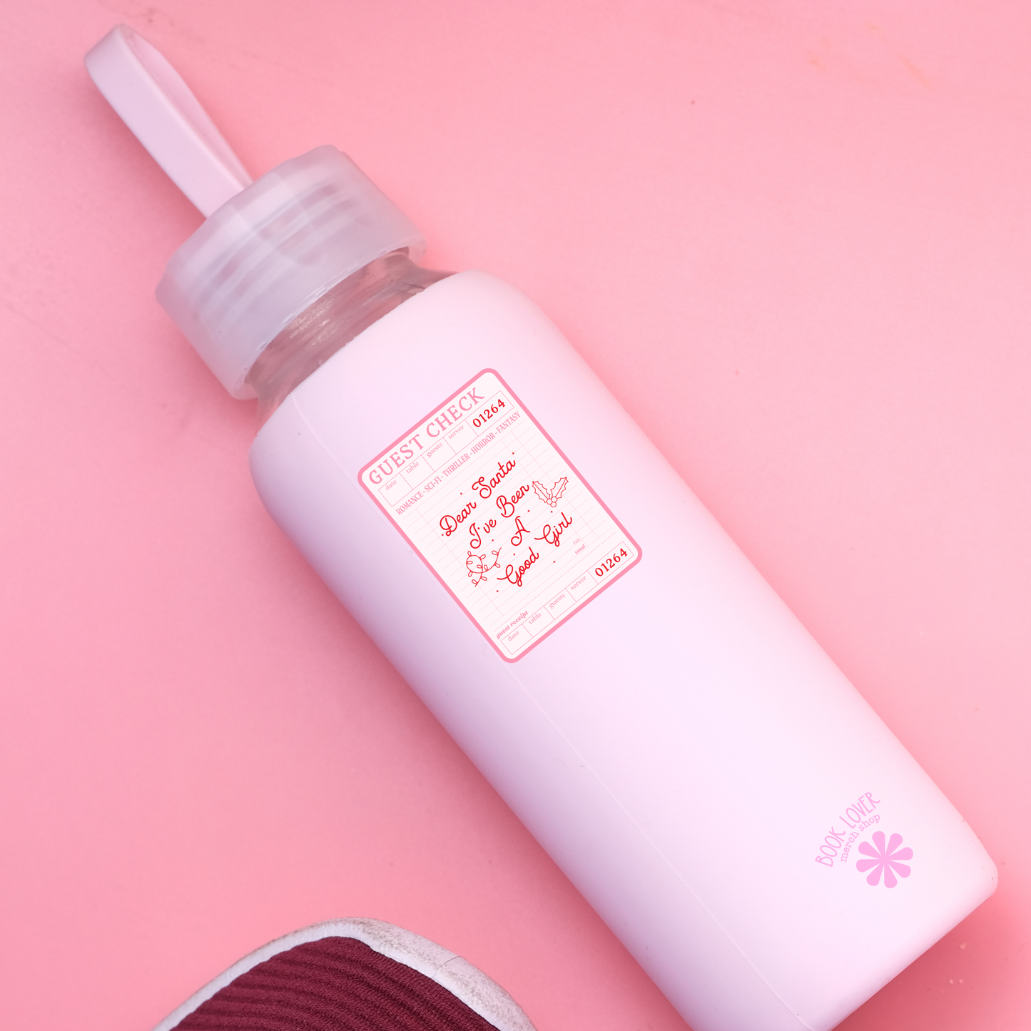 Guest Check Santa Stickers / Christmas Bookish Stickers: 3''