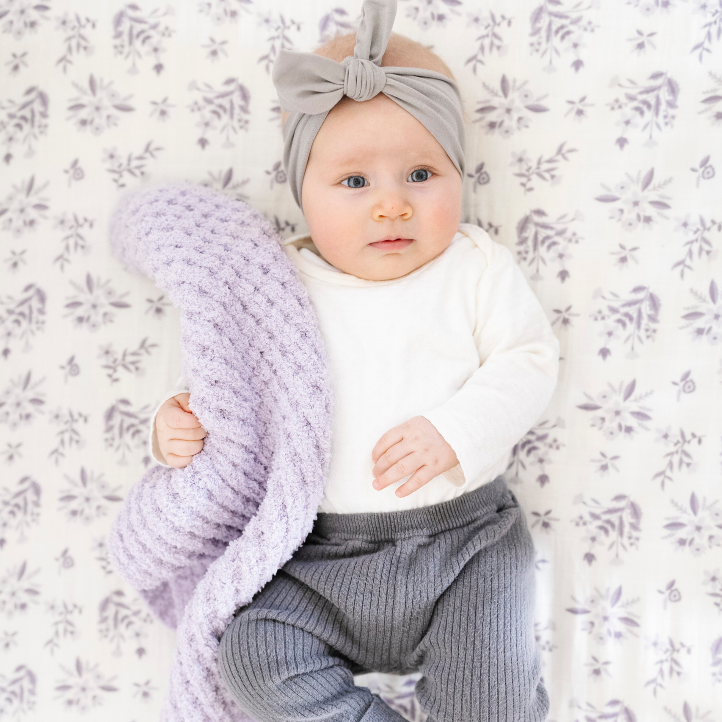 WAFFLE KNIT MINI BLANKETS: Elm