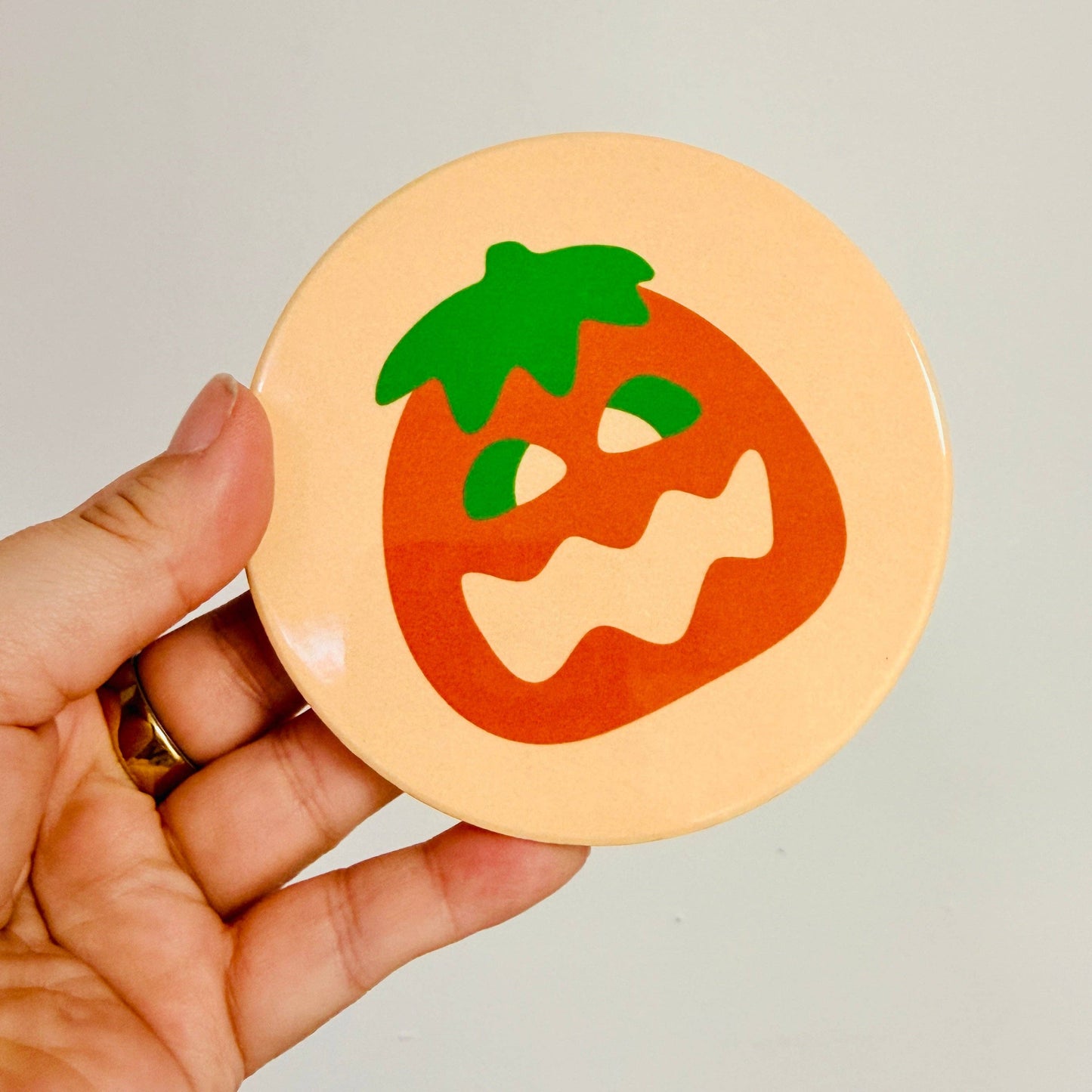 Ceramic Drink Coaster, Halloween Sugar Cookies: Pumpkin